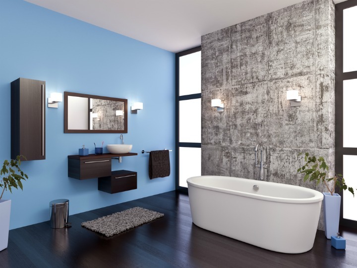 add colour to the bathroom