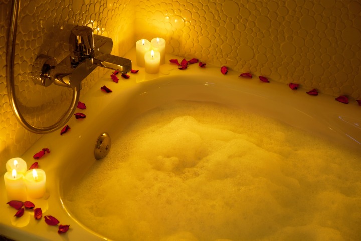 romantic bath