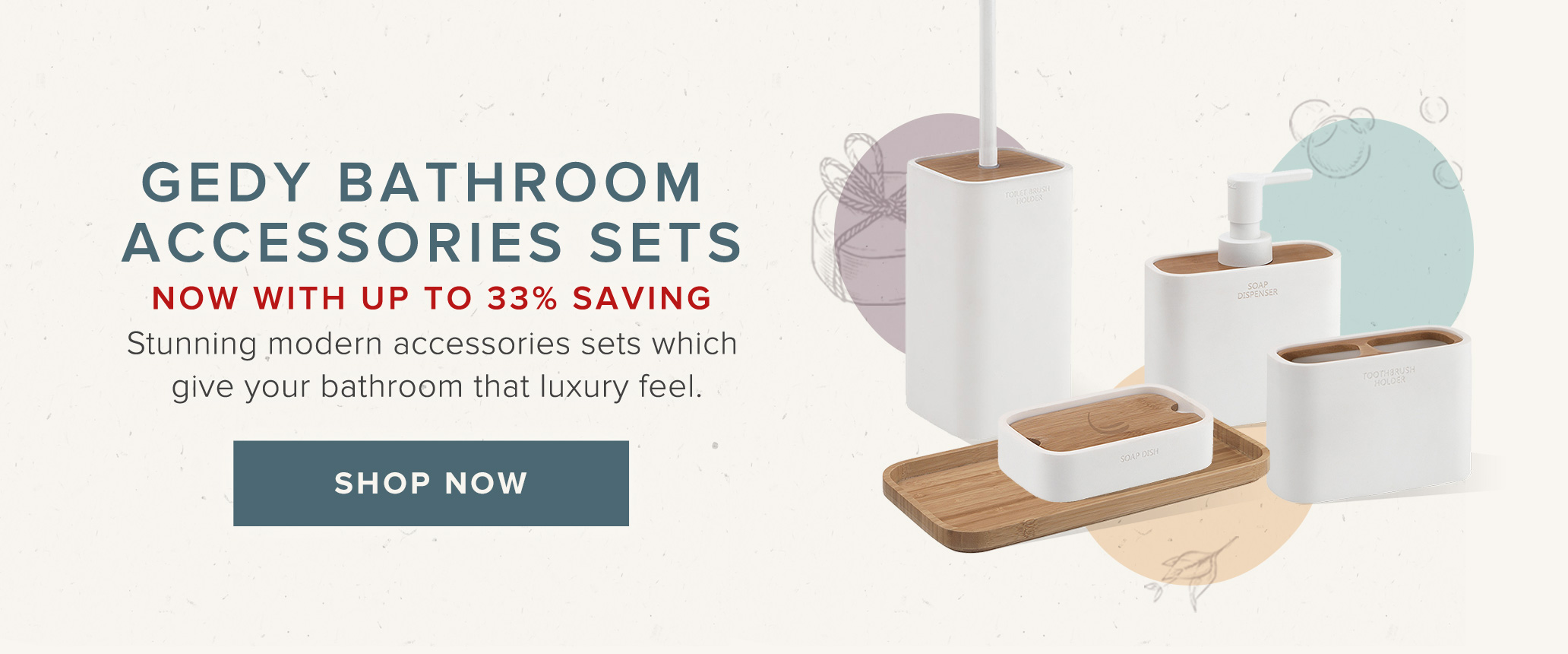 Bathroom accessory set sale