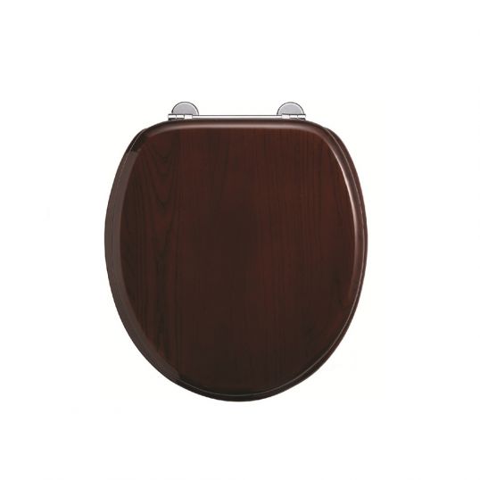 Burlington Wooden Soft Close Toilet Seat Mahogany Soakology