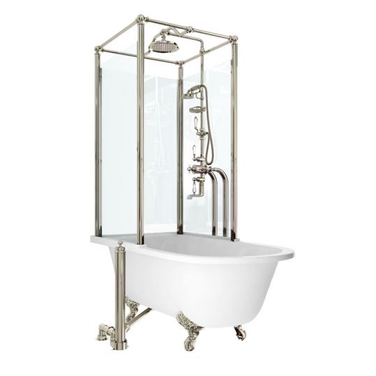 Arcade Royal Freestanding Shower Bath Kits Including Cradle Soap