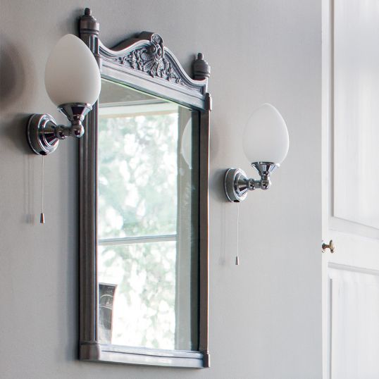 Burlington Aluminium Framed Mirror 55cm x 75cm Brushed Aluminium