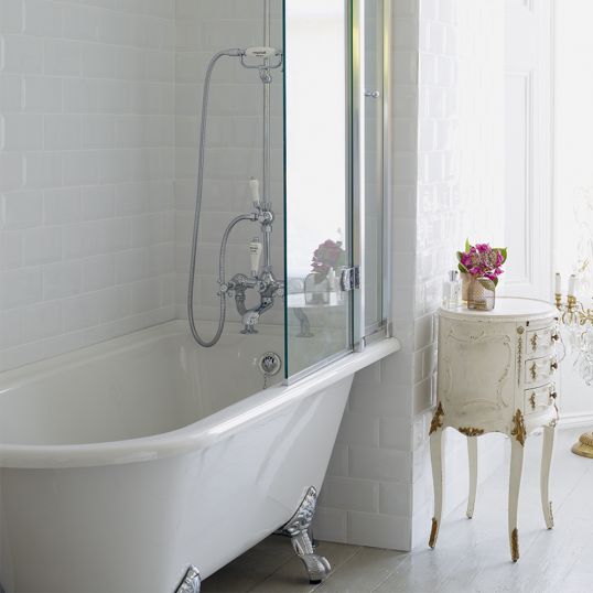 Burlington Hampton Shower Bath Right 1700x750mm Soakology