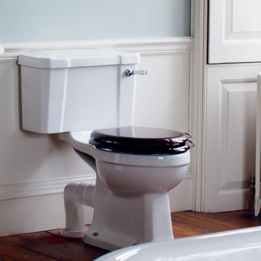 Burlington Close Coupled Toilet with Cistern Horizontal Outlet Ceramic