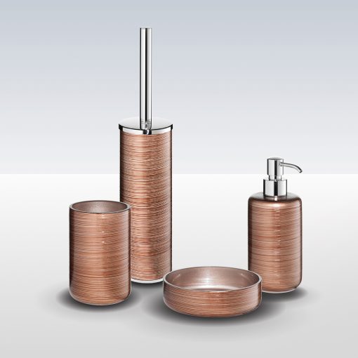 Bathroom Origins Silk Tumbler Copper, Copper Bathroom Accessories